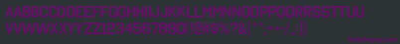 Шрифт OctinStencilRg – фиолетовые шрифты на чёрном фоне