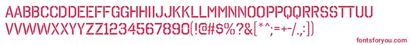 OctinStencilRg Font – Red Fonts