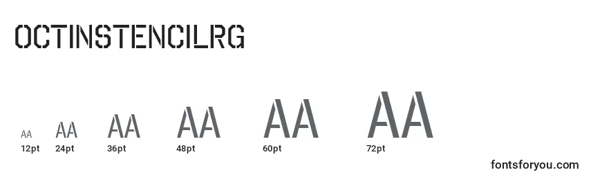 OctinStencilRg Font Sizes