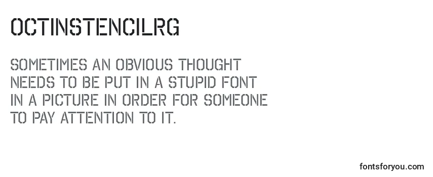 Review of the OctinStencilRg Font