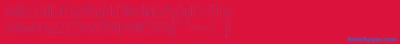 Bdtoulouse Font – Blue Fonts on Red Background
