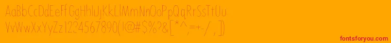 Bdtoulouse Font – Red Fonts on Orange Background