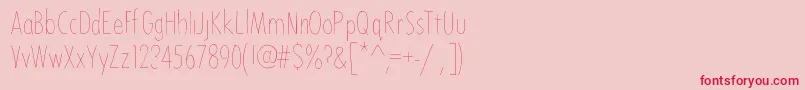 Bdtoulouse Font – Red Fonts on Pink Background