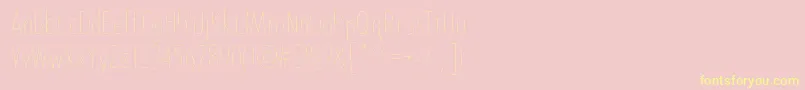 Bdtoulouse Font – Yellow Fonts on Pink Background
