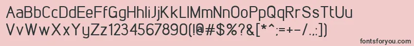 LintelMedium Font – Black Fonts on Pink Background