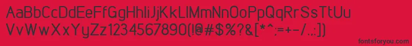 LintelMedium Font – Black Fonts on Red Background