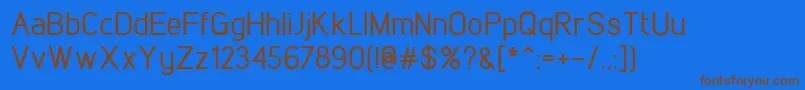 LintelMedium Font – Brown Fonts on Blue Background
