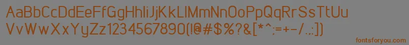 LintelMedium Font – Brown Fonts on Gray Background