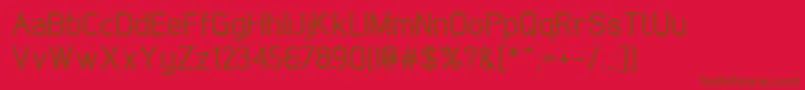 LintelMedium Font – Brown Fonts on Red Background