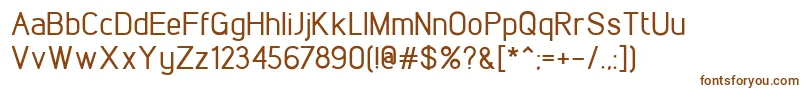 Шрифт LintelMedium – коричневые шрифты на белом фоне