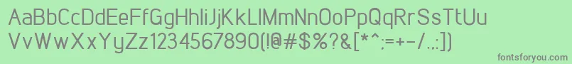 LintelMedium Font – Gray Fonts on Green Background