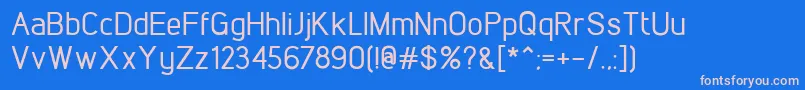 Шрифт LintelMedium – розовые шрифты на синем фоне
