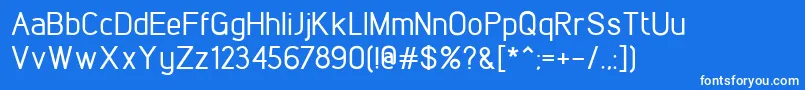 LintelMedium Font – White Fonts on Blue Background