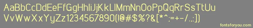 Шрифт LintelMedium – жёлтые шрифты на сером фоне