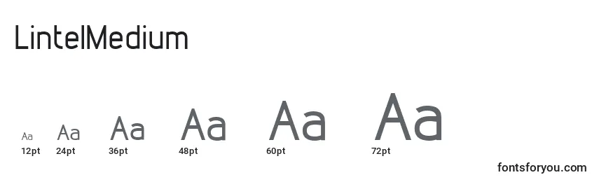 LintelMedium Font Sizes