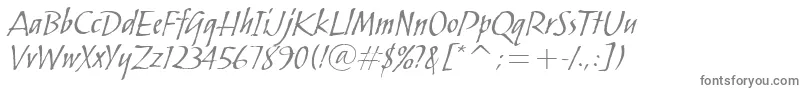 SkylarkItcTt Font – Gray Fonts on White Background