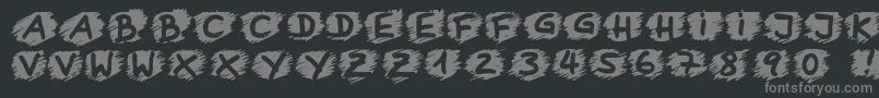 Boring ffy-Schriftart – Graue Schriften auf schwarzem Hintergrund