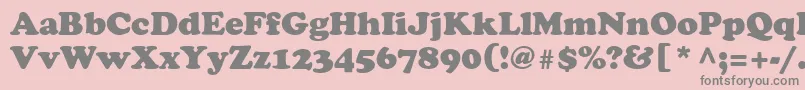 CooperRomanRoman Font – Gray Fonts on Pink Background