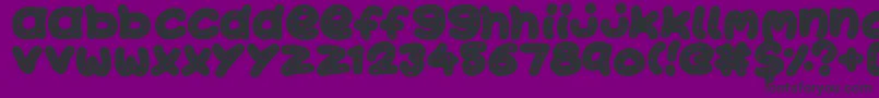 KawaiiStitch Font – Black Fonts on Purple Background