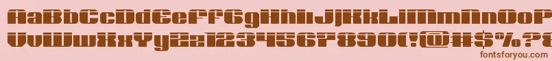 Nolocontendrelaser Font – Brown Fonts on Pink Background