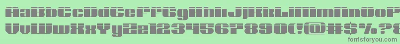 Nolocontendrelaser Font – Gray Fonts on Green Background
