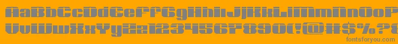 Nolocontendrelaser Font – Gray Fonts on Orange Background