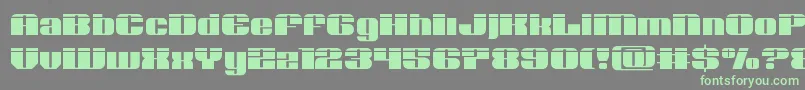 Nolocontendrelaser Font – Green Fonts on Gray Background