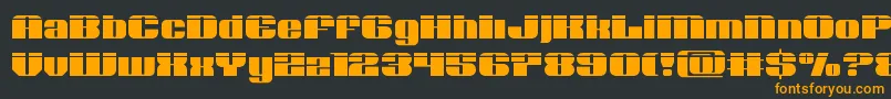 Nolocontendrelaser Font – Orange Fonts on Black Background