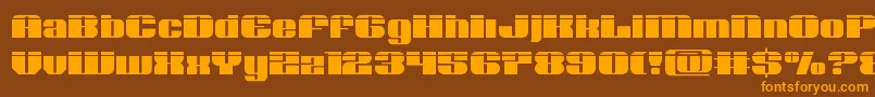 Nolocontendrelaser Font – Orange Fonts on Brown Background