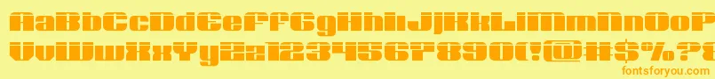 Nolocontendrelaser Font – Orange Fonts on Yellow Background