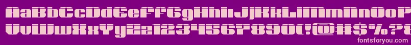Nolocontendrelaser Font – Pink Fonts on Purple Background