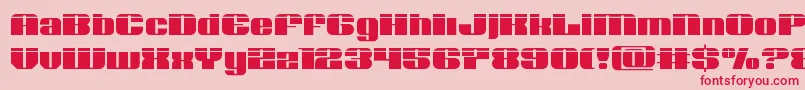 Nolocontendrelaser Font – Red Fonts on Pink Background