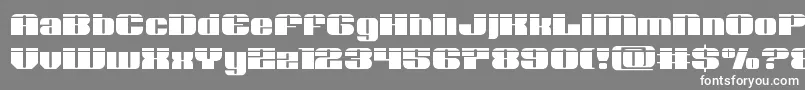 Nolocontendrelaser Font – White Fonts on Gray Background