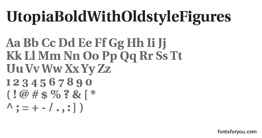 UtopiaBoldWithOldstyleFigures Font – alphabet, numbers, special characters