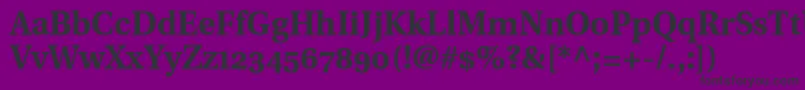 UtopiaBoldWithOldstyleFigures Font – Black Fonts on Purple Background