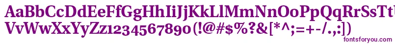 UtopiaBoldWithOldstyleFigures Font – Purple Fonts on White Background