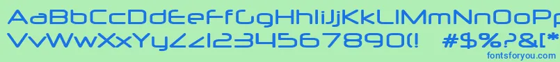 Neurm Font – Blue Fonts on Green Background