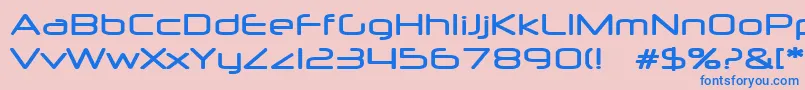 Neurm Font – Blue Fonts on Pink Background