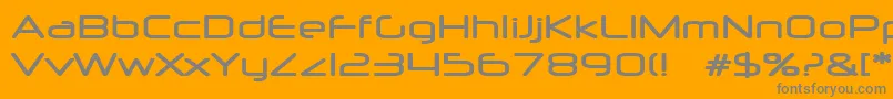 Neurm Font – Gray Fonts on Orange Background