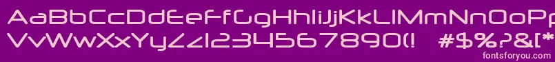 Neurm Font – Pink Fonts on Purple Background