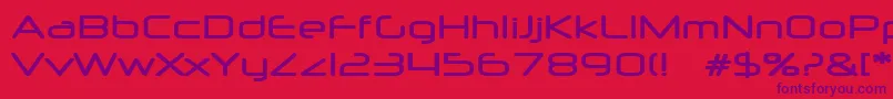 Neurm Font – Purple Fonts on Red Background