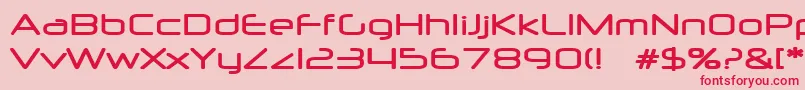 Neurm Font – Red Fonts on Pink Background