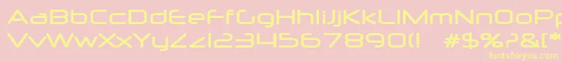 Neurm Font – Yellow Fonts on Pink Background