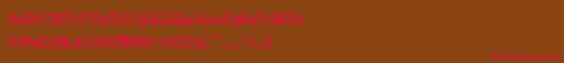 Crackbars Font – Red Fonts on Brown Background