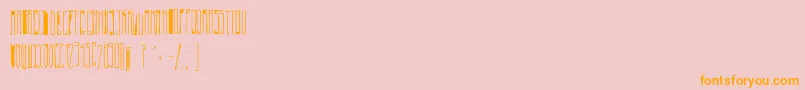 PastaSimpla Font – Orange Fonts on Pink Background