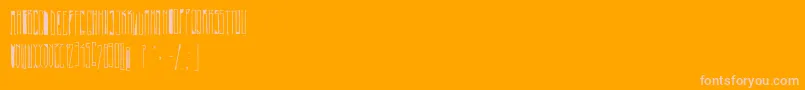 PastaSimpla Font – Pink Fonts on Orange Background