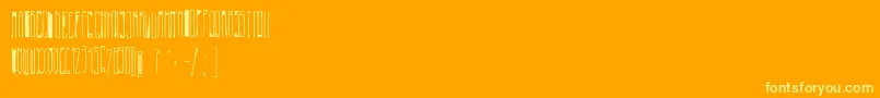 PastaSimpla Font – Yellow Fonts on Orange Background