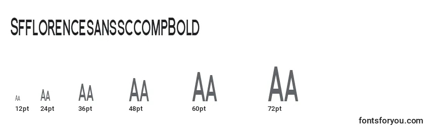 SfflorencesanssccompBold Font Sizes