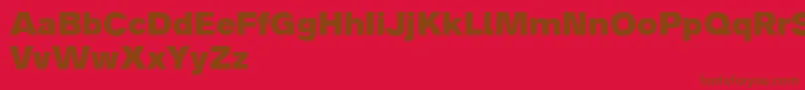 Analogue85black Font – Brown Fonts on Red Background