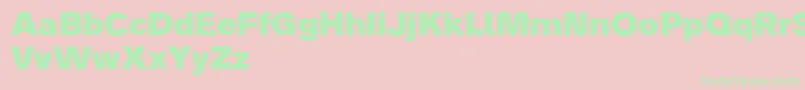 Analogue85black Font – Green Fonts on Pink Background